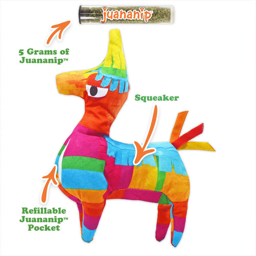 Doggijuana Get the Pawty Started Refillable Llama Piñata Toy