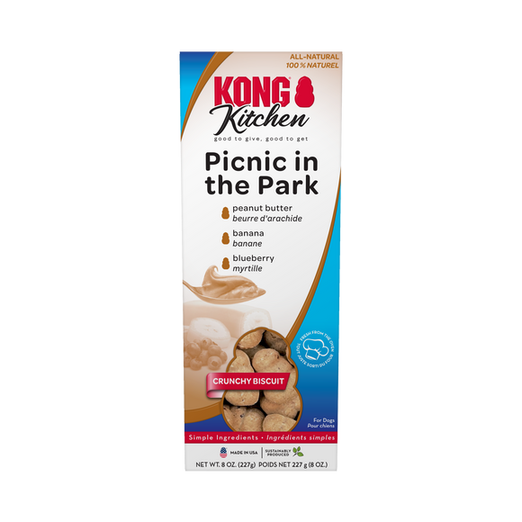 KONG Kitchen Crunchy Biscuit Picnic in the Park Dog Treat (8 oz)
