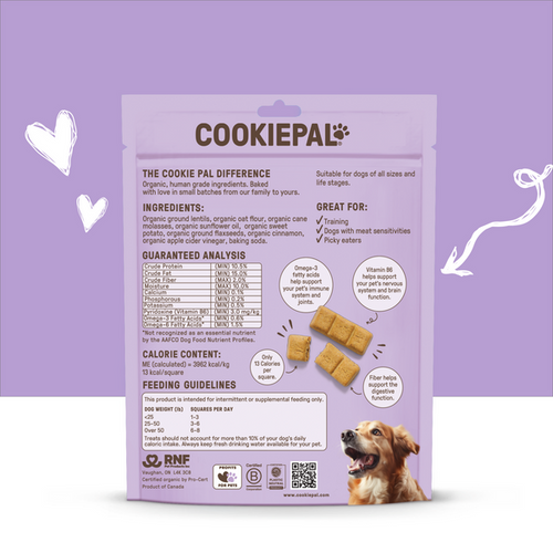 Cookie Pal Sweet Potato & Flaxseed Biscuits Dog Treats
