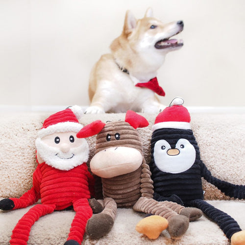 ZippyPaws Holiday Crinkle – Penguin Large Dog Toy
