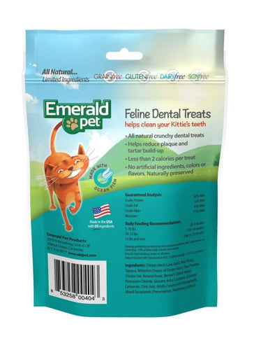 Emerald Pet Dental Treats Ocean Fish Flavor for Cats