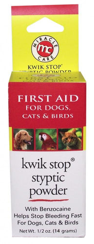 Miracle Care Kwik Stop Styptic Powder for Dogs and Cats