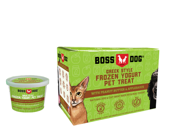 Boss Dog Greek Style Peanut Butter & Applesauce Frozen Yogurt Pet Treat