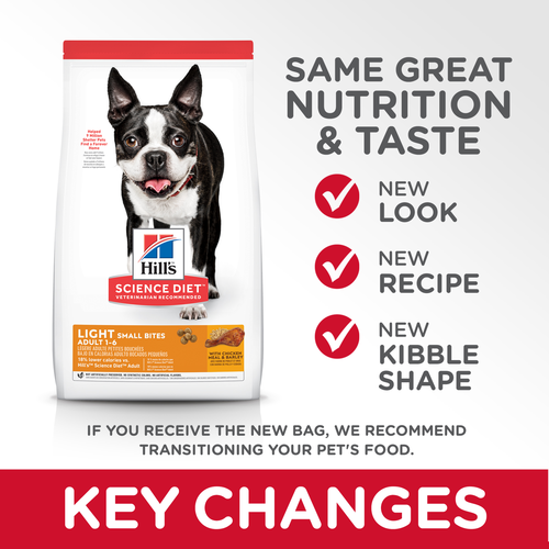 Science diet dog food light online small bites
